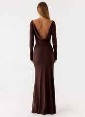 Dray Maxi Dress - Chocolate