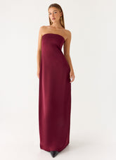 Jiana Maxi Dress - Merlot