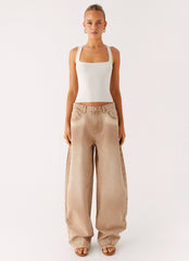 Khalil Baggy Jeans - Tan