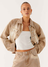 Khalil Denim Jacket - Tan