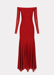 Maribel Maxi Dress - Red
