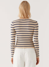 Marlie Knit Top - Multi Stripe