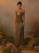 Mavie Maxi Skirt - Khaki