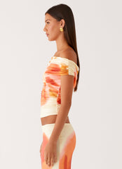 Moka Off Shoulder Top - Mimosa Blossom