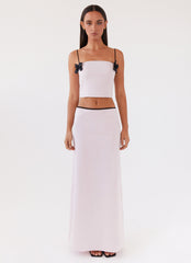 Rushing Back Crop Top - Mauve