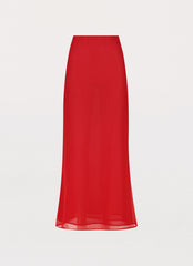 Nightfall Maxi Skirt - Rouge Red