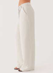 Midnight City Suit Pants - Pebble