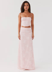 Best Love Lace Up Top - Pink Petal