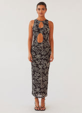 All Eyes On Me Maxi Dress - Petal Gloom