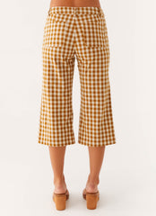 Radley Capri Pants - Brown Gingham