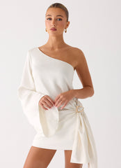 Statement Hour One Shoulder Top - Ivory