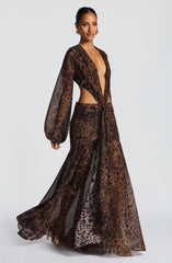 Andrina Maxi Dress - Leopard Print Dress Babyboo Fashion Premium Exclusive Design
