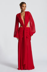 Andrina Maxi Dress - Red Dress Babyboo Fashion Premium Exclusive Design