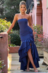 Angelina Maxi Dress - Navy Dress Babyboo Fashion Premium Exclusive Design
