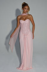 Carina Maxi Dress - Blush Dress Babyboo Fashion Premium Exclusive Design