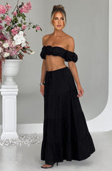Carmen Maxi Skirt - Black Skirt Babyboo Fashion Premium Exclusive Design