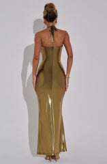 Chrishelle Maxi Dress - Gold Dress Babyboo Fashion Premium Exclusive Design