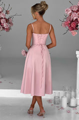 Deanna Midi Dress - Blush Dress Babyboo Fashion Premium Exclusive Design