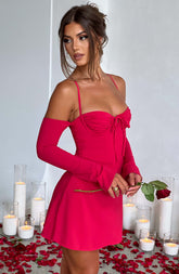 Fiona Mini Dress - Pink Dress XS Babyboo Fashion Premium Exclusive Design