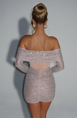 Hydra Mini Dress - Nude Dress Babyboo Fashion Premium Exclusive Design