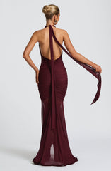 Janessa Maxi Dress - Cherry Lacquer Dress Babyboo Fashion Premium Exclusive Design