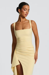 Katana Maxi Dress - Lemon Dress Babyboo Fashion Premium Exclusive Design