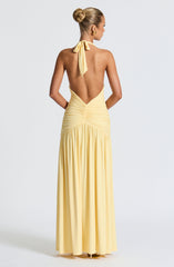 Melania Maxi Dress - Lemon Dress Babyboo Fashion Premium Exclusive Design