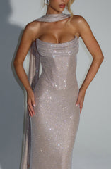Mirabella Maxi Dress - Nude Dress Babyboo Fashion Premium Exclusive Design