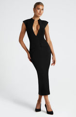 Nellie Midi Dress - Black Dress Babyboo Fashion Premium Exclusive Design