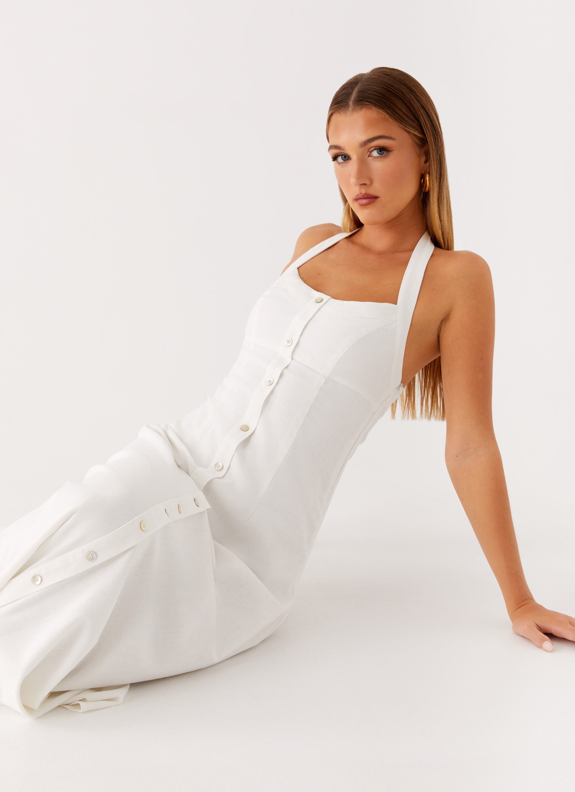 Jovanni Maxi Dress - White