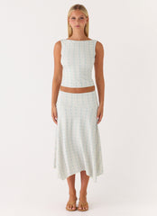 Katta Midi Skirt - Vintage Stripe