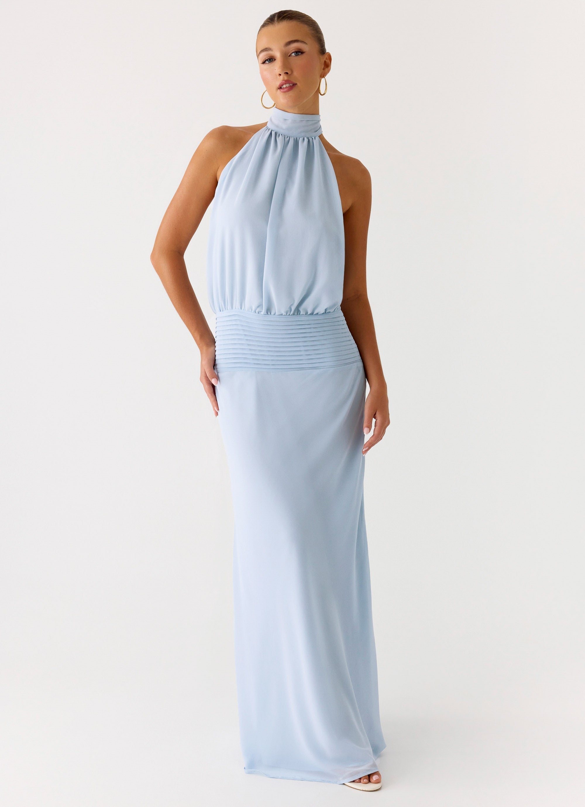 Lalia Maxi Dress - Pale Blue