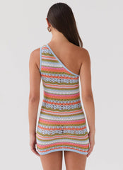 Kaleidoscope Dreams Mini Dress - Citrus Oasis