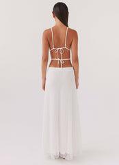 Enchanted Melodies Maxi Dress - White