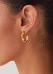 Stardust Hoop Earrings - Gold