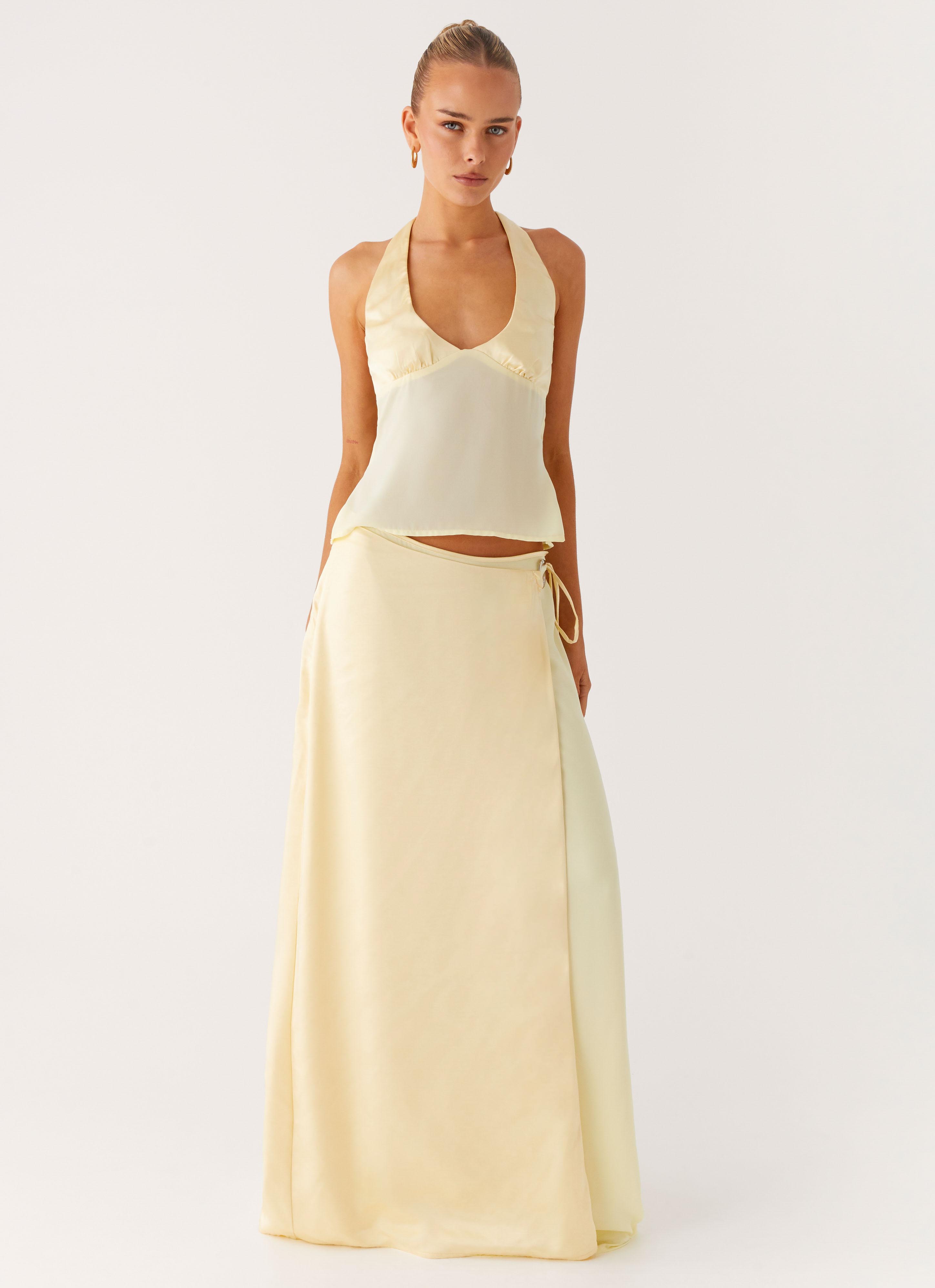 Pollie Maxi Skirt - Yellow
