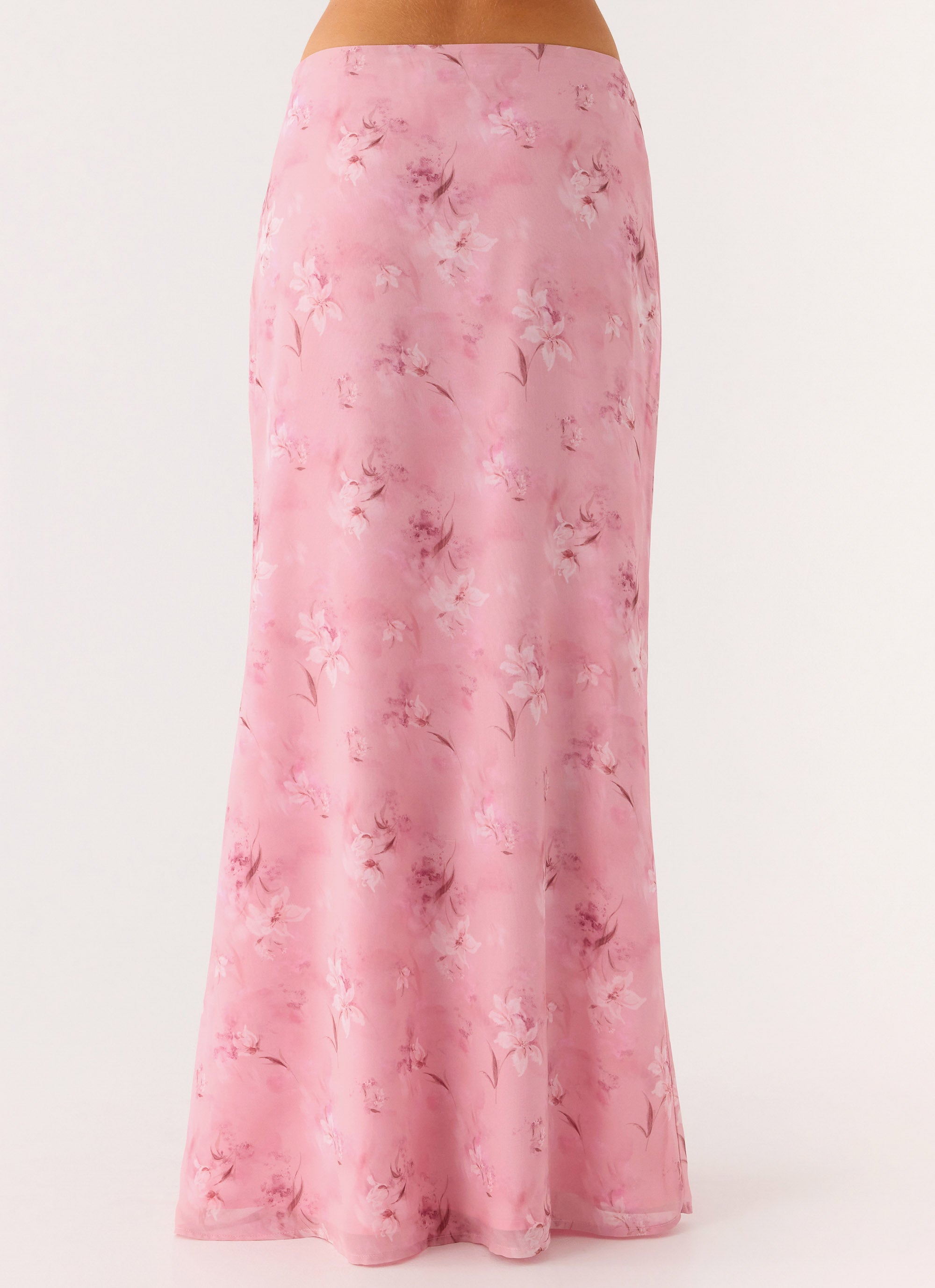 Soulful Low Rise Maxi Skirt - Vintage Floral
