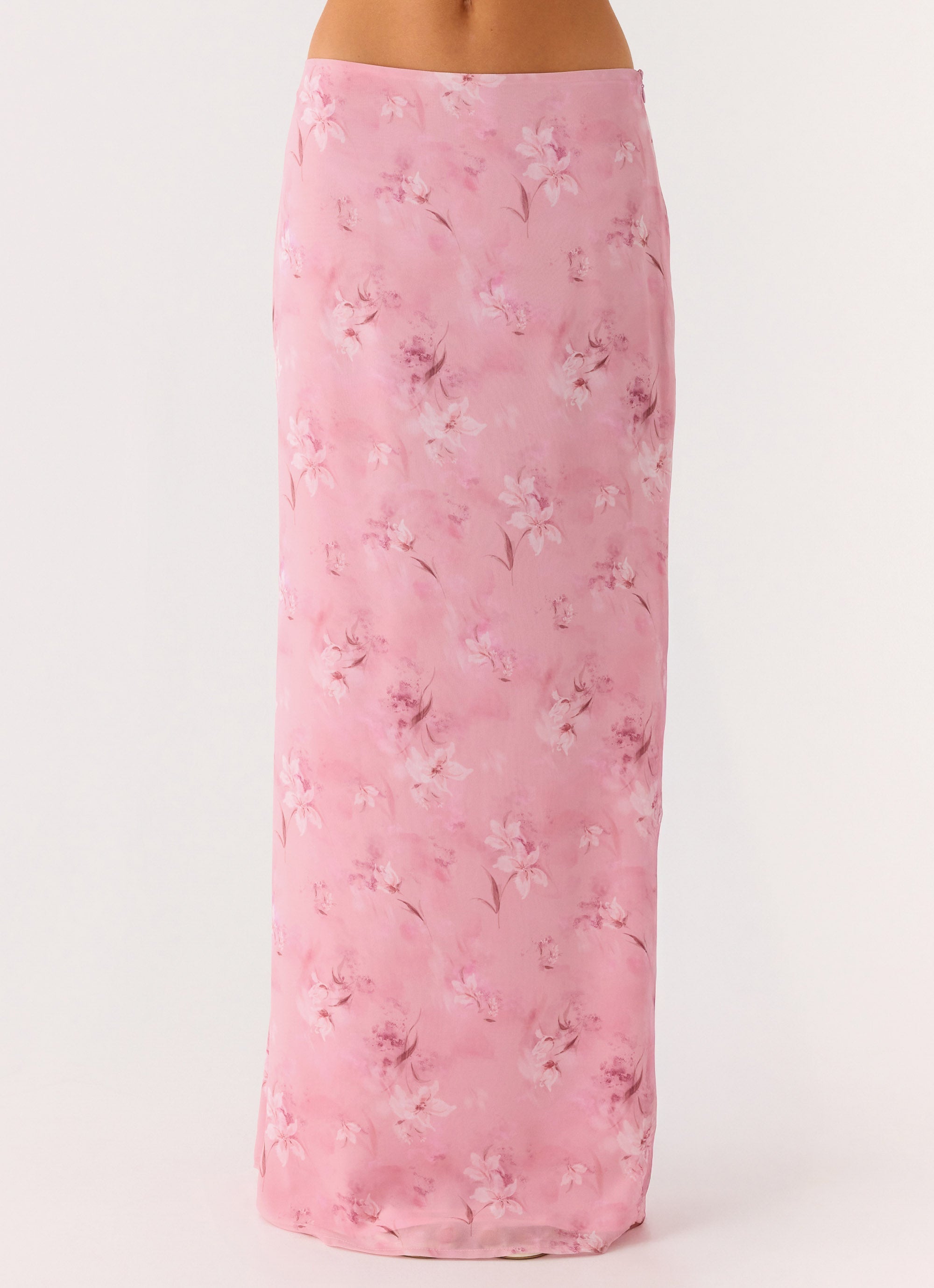 Soulful Low Rise Maxi Skirt - Vintage Floral