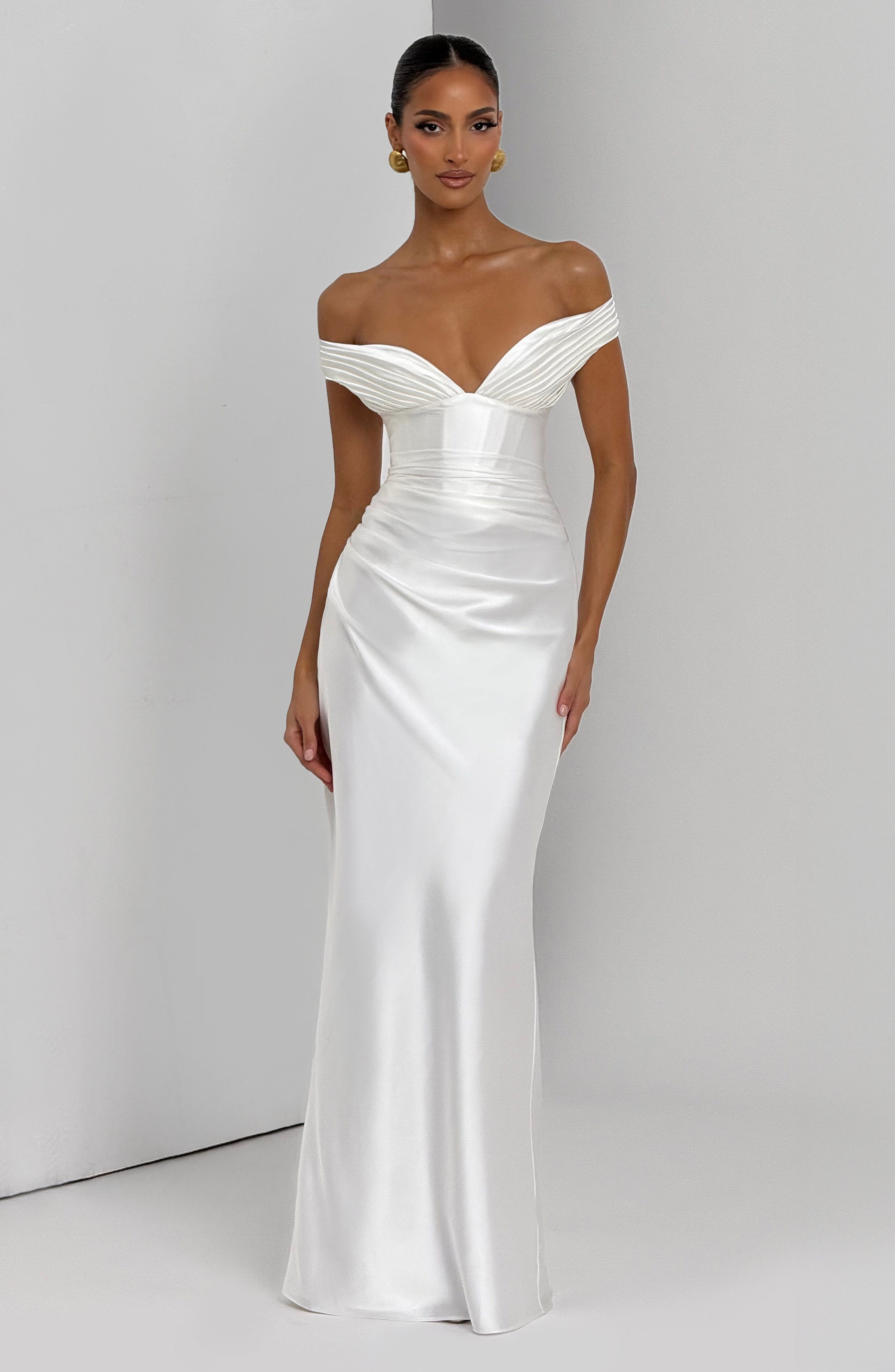 Aurelia Maxi Dress - Ivory Dress Babyboo Fashion Premium Exclusive Design