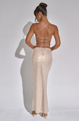 Larisa Maxi Skirt - Nude Skirt Babyboo Fashion Premium Exclusive Design