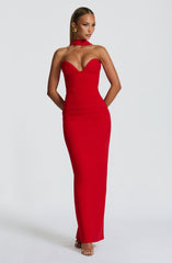 Lindsey Maxi Dress - Red Dress Babyboo Fashion Premium Exclusive Design