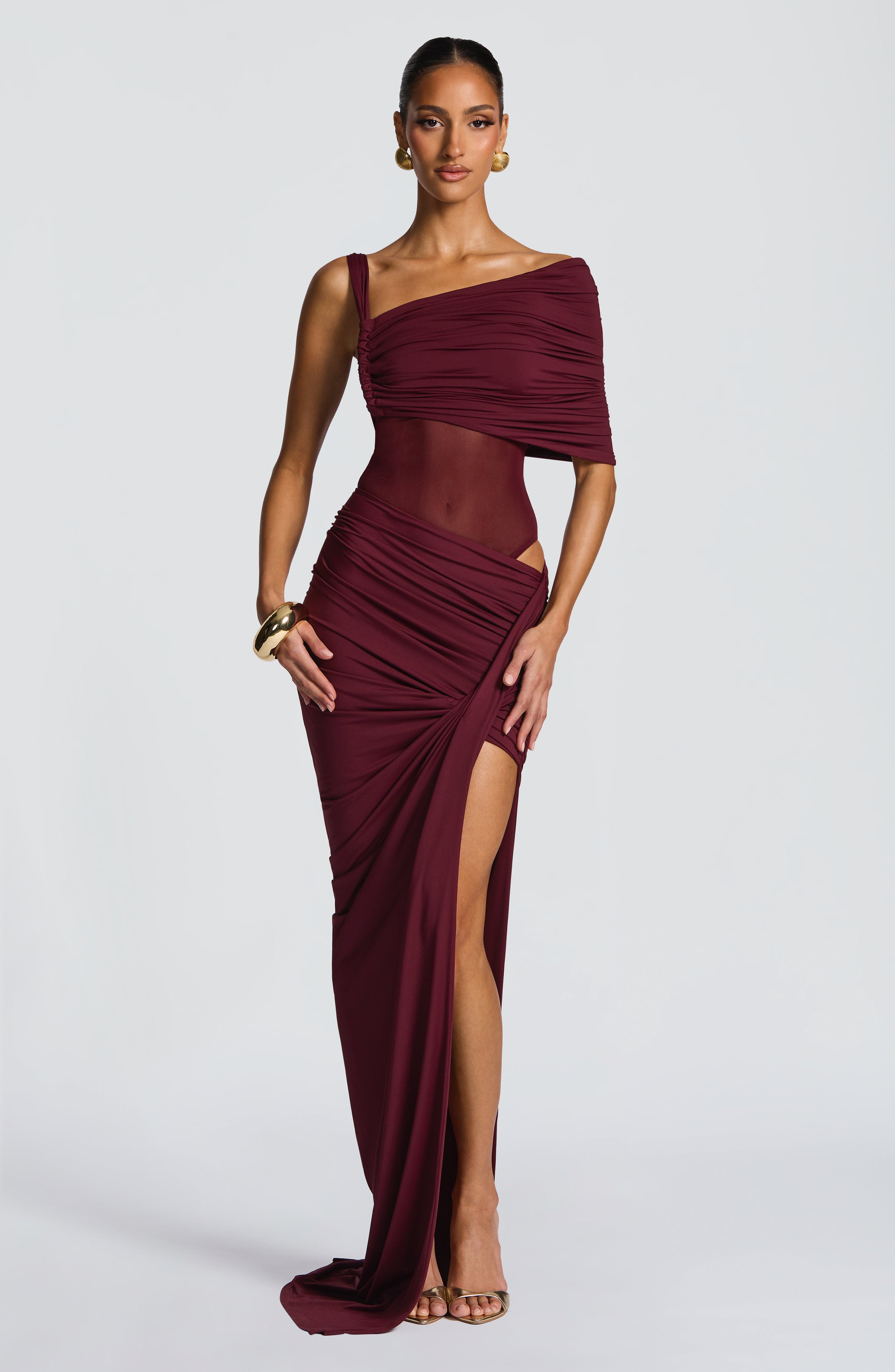 Lisette Bodysuit - Cherry Lacquer Bodysuits Babyboo Fashion Premium Exclusive Design