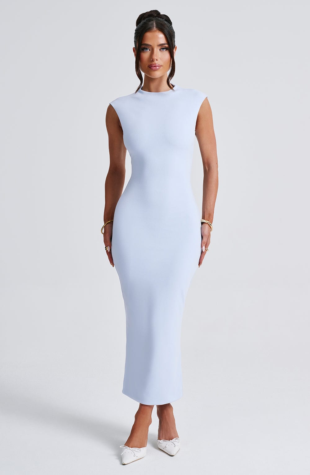 Moira Midi Dress - Blue Dress Babyboo Fashion Premium Exclusive Design