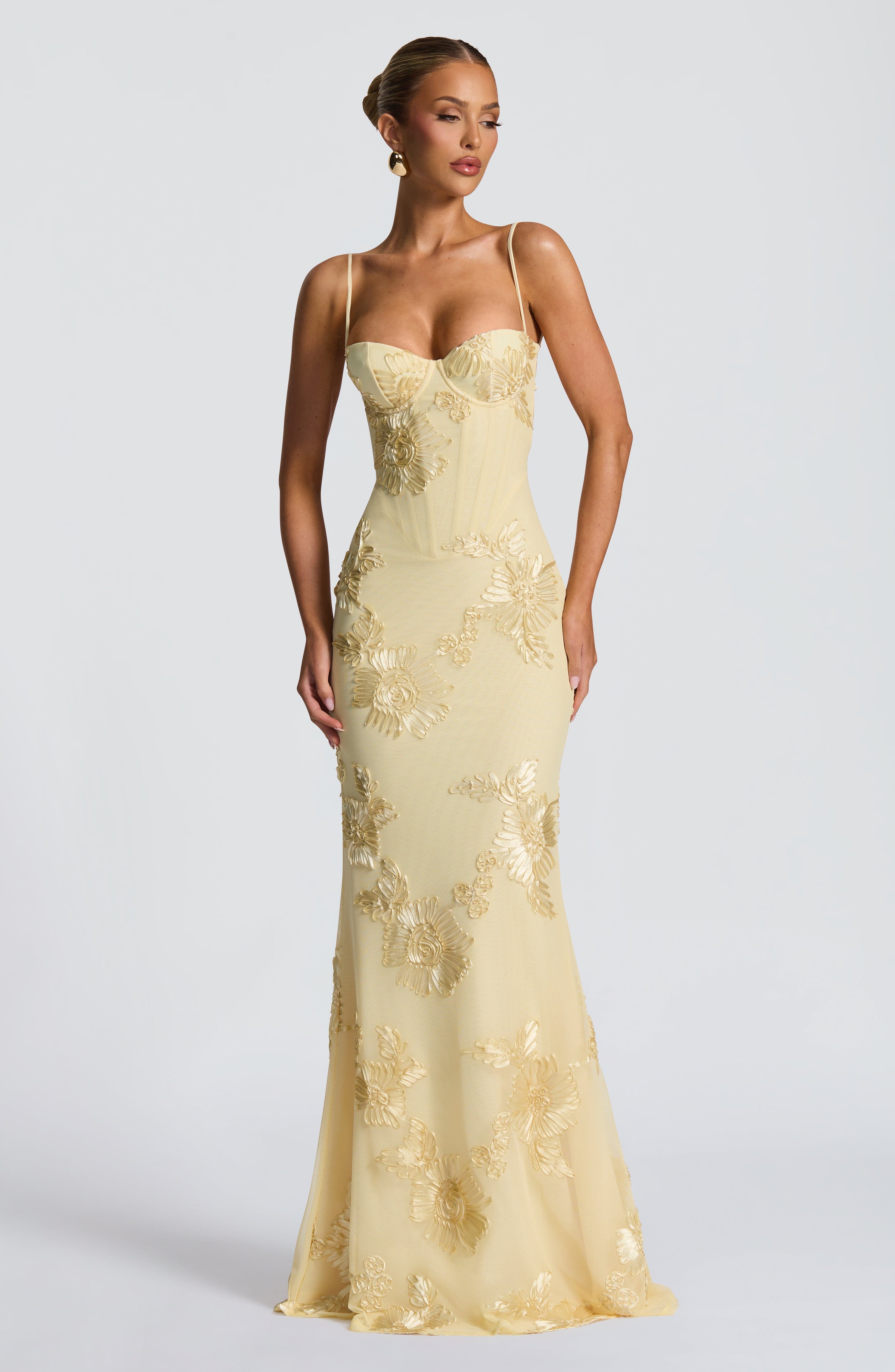 Nefertiti Maxi Dress - Lemon Dress Babyboo Fashion Premium Exclusive Design