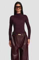 Pearson Bodysuit - Plum Bodysuits Babyboo Fashion Premium Exclusive Design