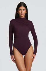 Pearson Bodysuit - Plum Bodysuits XS Babyboo Fashion Premium Exclusive Design