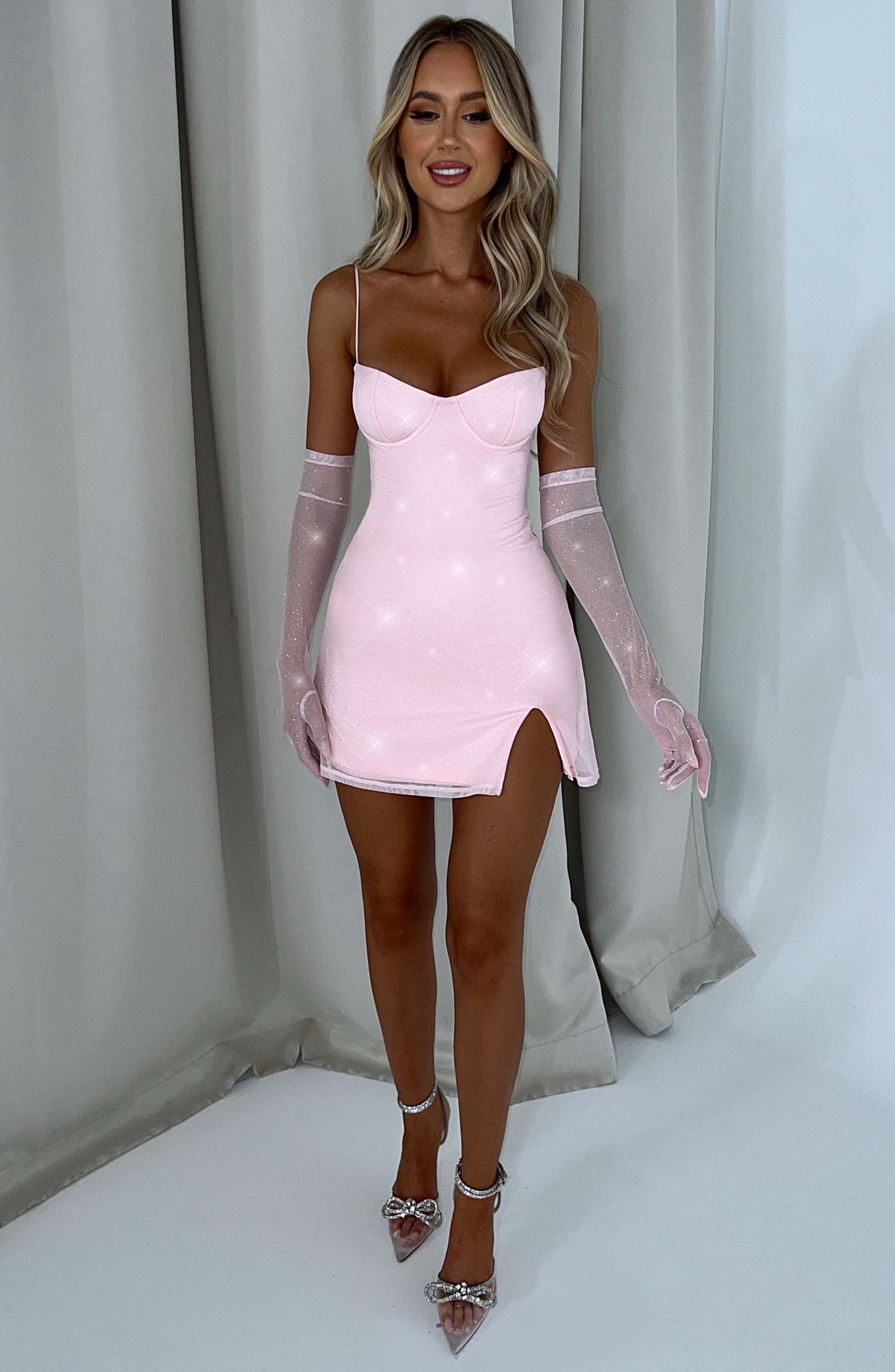 Pixie Mini Dress - Pink Sparkle Dress Babyboo Fashion Premium Exclusive Design