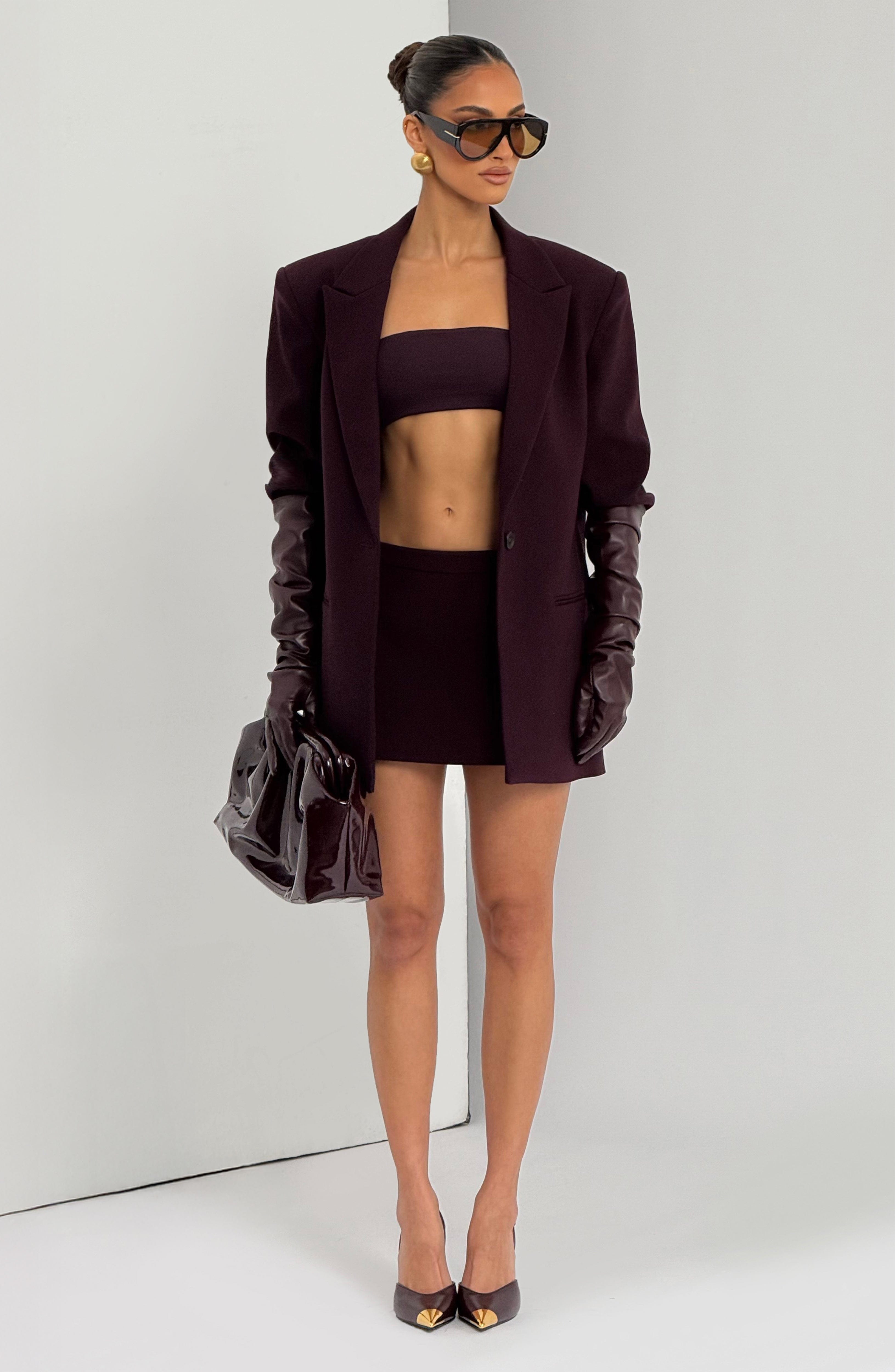 Reece Blazer - Plum Jacket Babyboo Fashion Premium Exclusive Design
