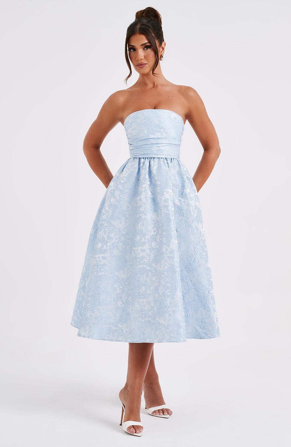 Saoirse Midi Dress - Blue Dress Babyboo Fashion Premium Exclusive Design