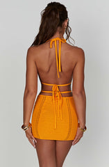 Selena Mini Dress - Tangerine Dress Babyboo Fashion Premium Exclusive Design